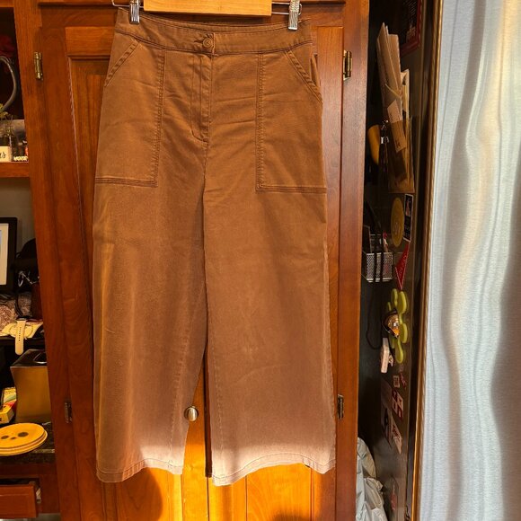 NWOT Splendid Margaret Wide Leg Lyocell Blend Trouser Pants // M - Picture 2 of 6